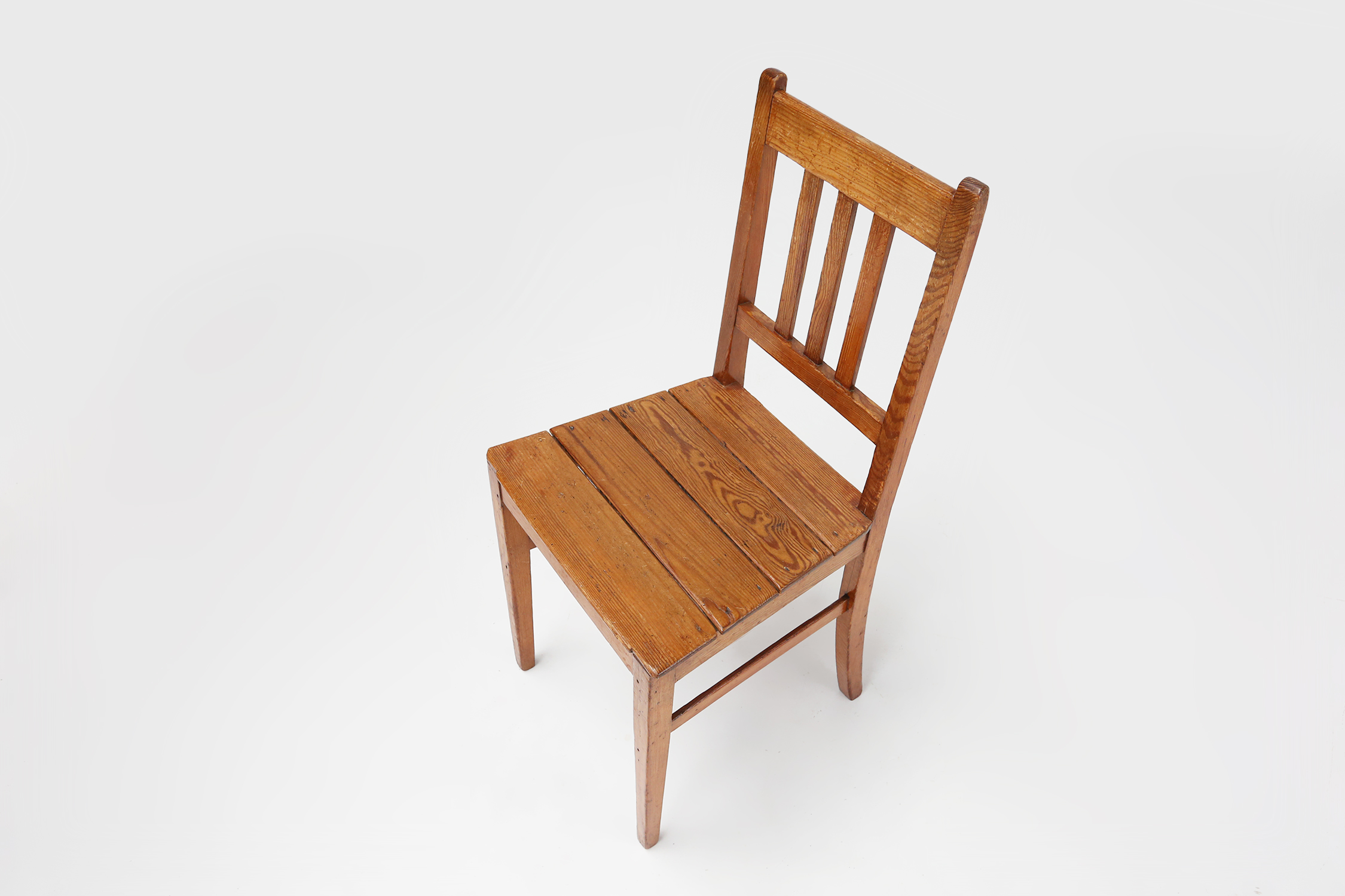 Wooden geometric chair in Jean Prouve style, France ca. 1940thumbnail